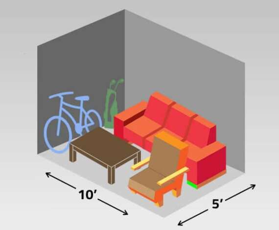 5x10 Storage Unit at Happy Storage